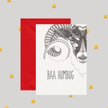 Load image into Gallery viewer, Baa Humbug - Pun Greeting Card