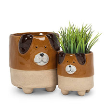 Load image into Gallery viewer, Sm Dog on Legs Planter-3.5" H