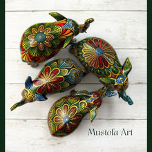 Load image into Gallery viewer, Medium Elephant Hand Carved and Painted by Mustofa Art