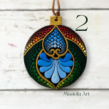 Load image into Gallery viewer, Mustofa's Round Christmas Ornament Collection Multiple Options