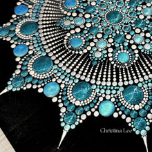 Load image into Gallery viewer, Blue Snow Star 12" x 12" Mandala