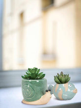 Load image into Gallery viewer, Small Fish Planter-Blue-1.5"D