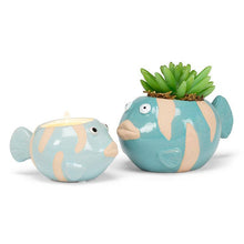 Load image into Gallery viewer, Small Fish Planter-Blue-1.5"D