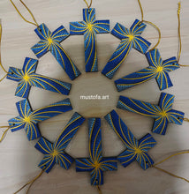 Load image into Gallery viewer, Custom Small Hand Painted Cross Ornament's by Mustofa Art