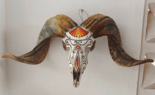 Load image into Gallery viewer, Hand-Painted Goat Skull by Mustofa Art