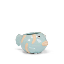 Load image into Gallery viewer, Small Fish Planter-Blue-1.5"D