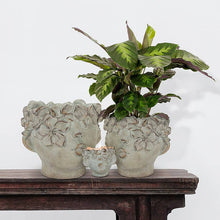 Load image into Gallery viewer, Lg Kissing Face Planter-11"H-463