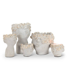 Load image into Gallery viewer, Mini Kissing Face Planter w/Gold-4" H