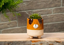 Load image into Gallery viewer, Sm Dog on Legs Planter-3.5" H