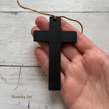 Load image into Gallery viewer, Small Unpainted Handmade Wooden Crosses by Mustofa Art
