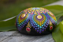 Load image into Gallery viewer, Rainbow Pride Stone - Christina Lee Dot Meditation Âû