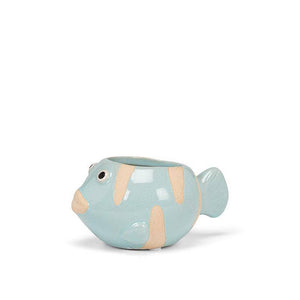 Small Fish Planter-Blue-1.5"D