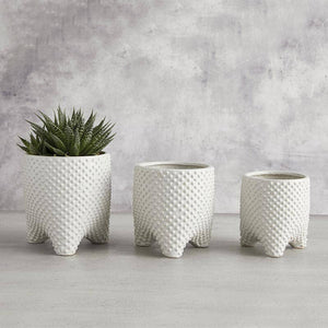 Textured Tripod Pot Sm
