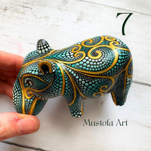Load image into Gallery viewer, House Hippo Hand Carved and Painted By Mustofa Art
