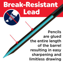 Load image into Gallery viewer, Super Soft Black Edition Colored Pencils, Gift Tin of 12
