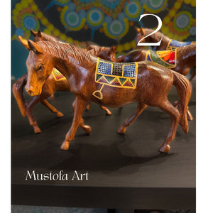 Mustofa Hand Carved Horse Multiple Options