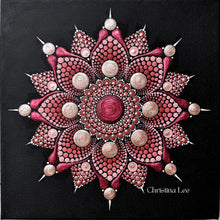 Load image into Gallery viewer, Red Star 8" canvas Christina Lee Original
