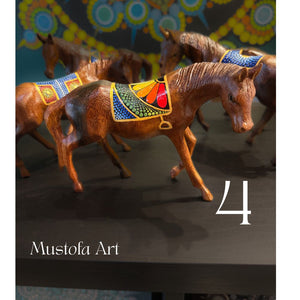 Mustofa Hand Carved Horse Multiple Options