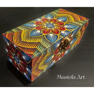 Small Trinket Box Hand Carved/Painted by Mustofa Art