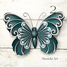 Load image into Gallery viewer, Mini Magical Butterfly Hand carved and Dot Painted by Mustofa Art Various Options
