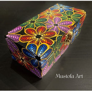 Small Trinket Box Hand Carved/Painted by Mustofa Art
