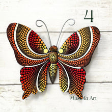 Load image into Gallery viewer, Mini Magical Butterfly Hand carved and Dot Painted by Mustofa Art Various Options
