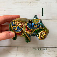 Load image into Gallery viewer, House Hippo Hand Carved and Painted By Mustofa Art
