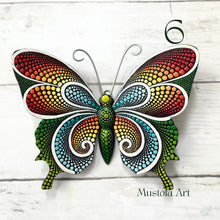 Load image into Gallery viewer, Mini Magical Butterfly Hand carved and Dot Painted by Mustofa Art Various Options
