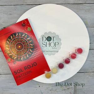Sol Rojo Painting Kit with 12" Canvas, Paint and Step-by-Step booklet