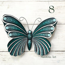 Load image into Gallery viewer, Mini Magical Butterfly Hand carved and Dot Painted by Mustofa Art Various Options

