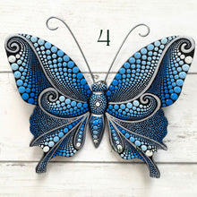 Load image into Gallery viewer, Mini Magical Butterfly Hand carved and Dot Painted by Mustofa Art Various Options
