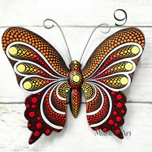 Load image into Gallery viewer, Mini Magical Butterfly Hand carved and Dot Painted by Mustofa Art Various Options
