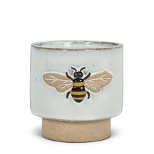 Load image into Gallery viewer, Md Single Emboss Bee Planter-4&quot; H
