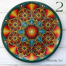 Load image into Gallery viewer, Beautiful Wooden Plate Hand Painted by Mustofa Art *Multiple Options
