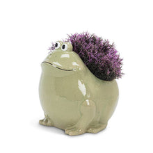 Load image into Gallery viewer, Lg Sitting Frog Planter-6.5&quot;H-857
