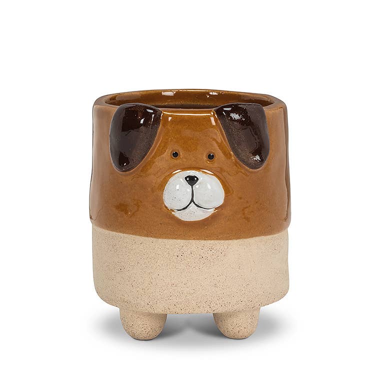 Sm Dog on Legs Planter-3.5