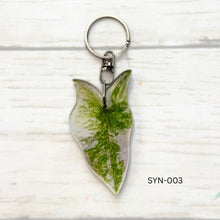 Load image into Gallery viewer, Syngonium Leaf Keychain Multiple Options
