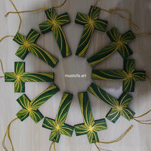Load image into Gallery viewer, Custom Small Hand Painted Cross Ornament&#39;s by Mustofa Art
