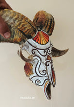 Load image into Gallery viewer, Hand-Painted Goat Skull by Mustofa Art
