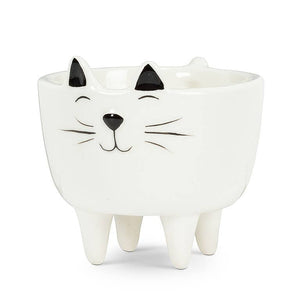 Small Cat on Legs Planter-3.5" H