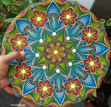 Load image into Gallery viewer, Beautiful Wooden Plate Hand Painted by Mustofa Art *Multiple Options
