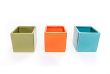 Load image into Gallery viewer, Ceramic Cube Container - Choose Your Color
