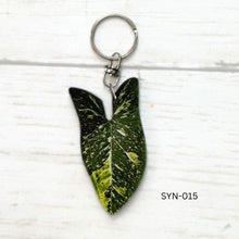 Load image into Gallery viewer, Syngonium Leaf Keychain Multiple Options
