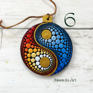 Mustofa's Round Christmas Ornament Collection Multiple Options