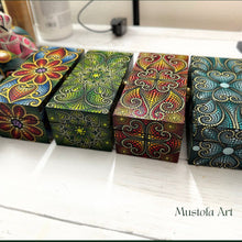 Load image into Gallery viewer, Small Trinket Box Hand Carved/Painted by Mustofa Art

