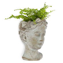 Load image into Gallery viewer, Small Woman Head Wall Planter-6.5&quot;H
