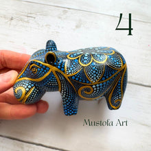Load image into Gallery viewer, House Hippo Hand Carved and Painted By Mustofa Art
