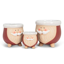 Load image into Gallery viewer, Small Santa Planter on Legs-3&quot;H
