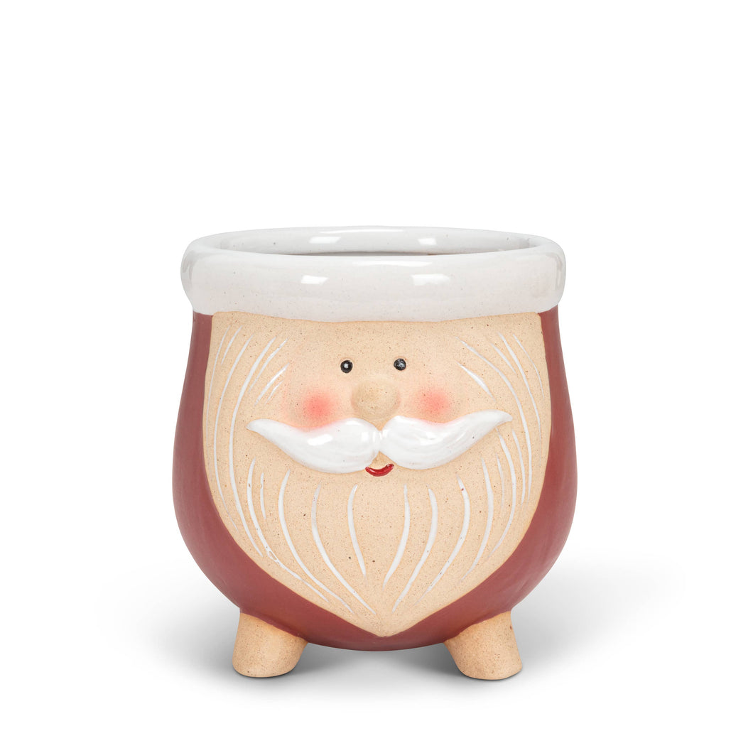 Small Santa Planter on Legs-3