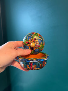 Bowl with Lid by Mustofa Art Multiple Options Available